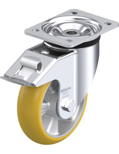 LK-ALTH 160K-FI-CO poliuretano pasukamas ratukas su