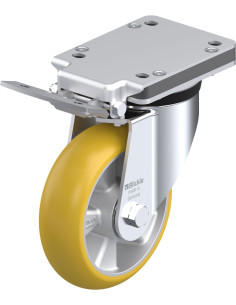 LK-ALTH 160K-IS-CO - Poliuretano ratukas su stabdžiais