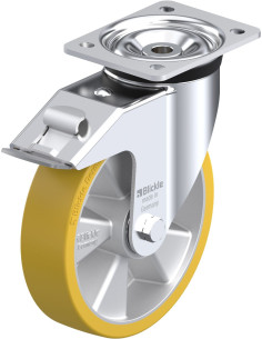 LK-ALTH 200K-FI pasukamas poliuretano ratukas su stabdžiais