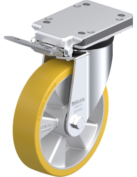 LK-ALTH 200K-IS poliuretano ratukas su stabdžiais