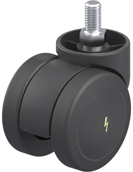 LKDB-PUA 50G-ELS antistatinis dvigubas pasukamas ratukas