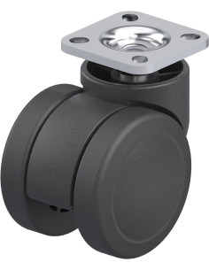 LKDB-PUA 50G-P20 dvigubas pasukamas poliuretano ratukas