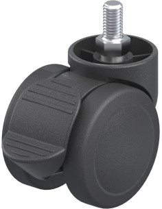 LKDB-PUA 50G-RA dvigubas pasukamas ratukas 50 mm