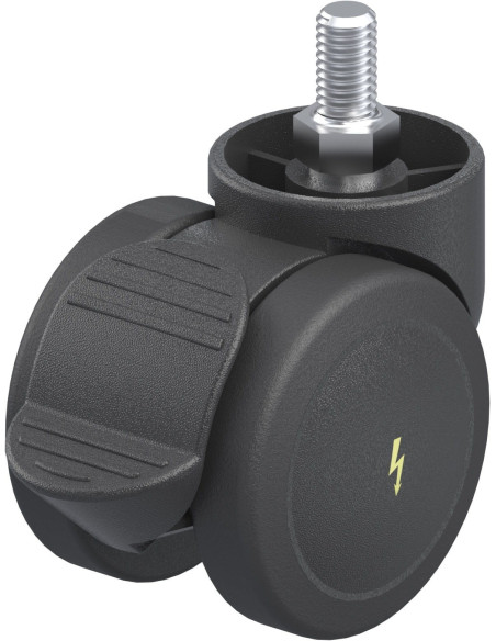 LKDB-PUA 50G-RA-ELS antistatinis dvigubas pasukamas ratukas