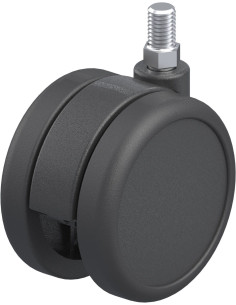 LKDB-PUA 75G dvigubas pasukamas sintetinis ratukas