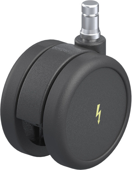 LKDB-PUA 75G-ELS-ES antistatinis dvigubas pasukamas ratukas