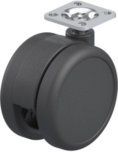 LKDB-PUA 75G-P20 sintetinis dvigubas pasukamas ratukas