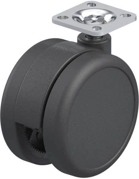 LKDB-PUA 75G-P20 sintetinis dvigubas pasukamas ratukas