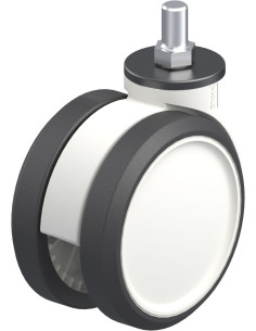 LKDG-PUA 100G dvigubas pasukamas ratukas, poliuretanas