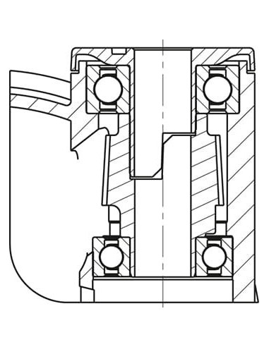 LKDH-PATH 125K-RIFI-ELS-GS10 antistatinis dvigubas ratukas