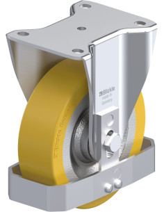 BH-SETH 160K-FS - 160 mm poliuretano fiksuotas ratukas