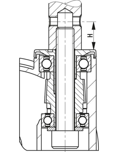 LKDX-PATH 125XK-ZAX55 dvigubas pasukamas ratukas