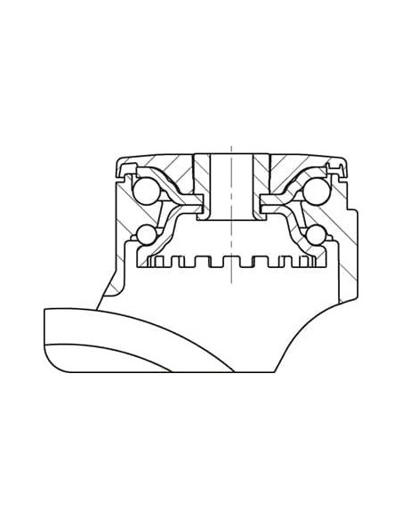 LKFG-TPA 126G-11 pasukamas sintetinis ratukas 125 mm