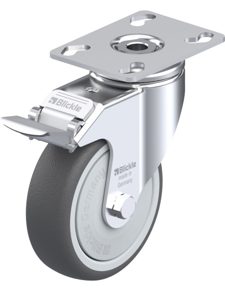 LKPA-PATH 101KF-FI poliuretano ratukas su stabdžiais