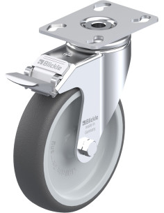 LKPA-PATH 126G-FI poliuretano ratukas su stabdžiais 125 mm