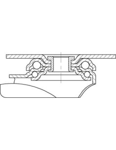 LKPA-PATH 126KF-29 poliuretano pasukamas ratukas 125 mm 2