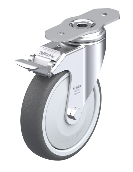 LKPA-PATH 126KF-29-FI poliuretano ratukas su stabdžiais