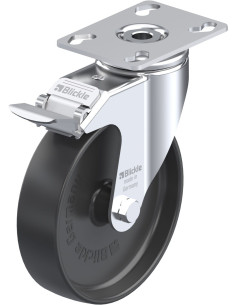 LKPA-POA 125G-FI sintetinis pasukamas ratukas su stabdžiais