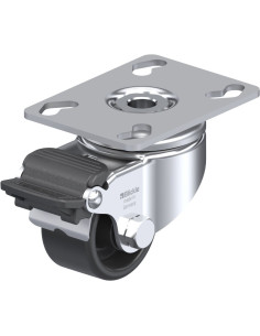 LKPA-POA 52G-RA Sintetinis pasukamas ratukas su stabdžiais