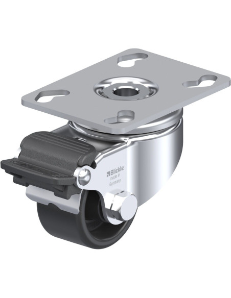 LKPA-POA 52G-RA Sintetinis pasukamas ratukas su stabdžiais