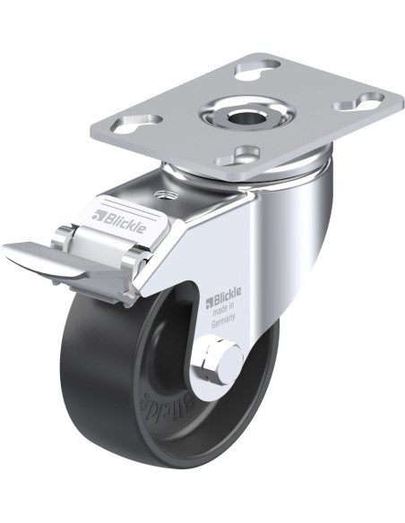 LKPA-POA 80G-FI Sintetinis pasukamas ratukas su stabdžiais