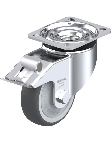 LK-PATH 100KF-1-FI poliuretano ratukas su stabdžiais