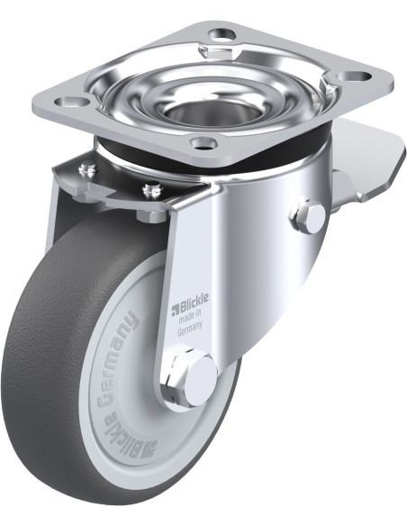 LK-PATH 100KF-1-ST poliuretano ratukas su stabdžiais