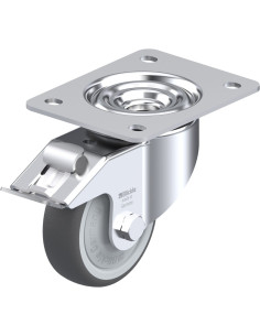 LK-PATH 100KF-3-FI poliuretano ratukas su stabdžiais