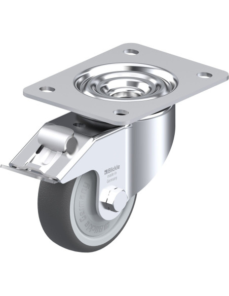 LK-PATH 100KF-3-FI poliuretano ratukas su stabdžiais