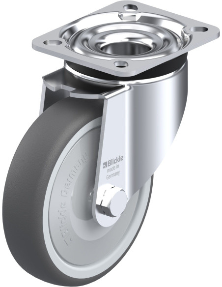 LK-PATH 125KF-1 poliuretano pasukamas ratukas 125 mm