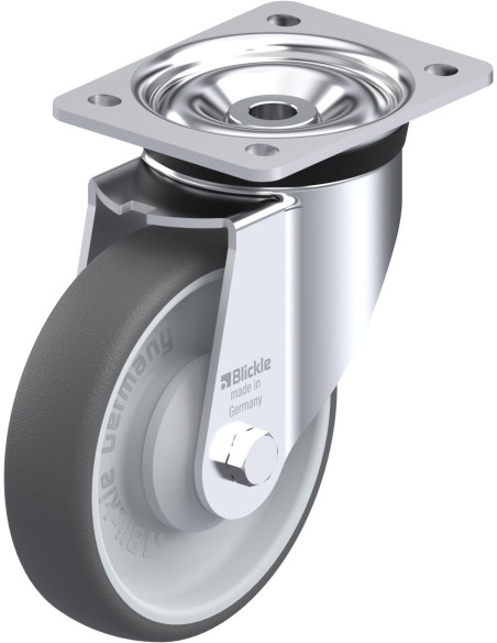 LK-PATH 160KA poliuretano pasukamas ratukas 160 mm