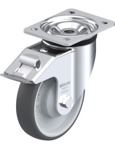 LK-PATH 160KA-FI poliuretano ratukas su stabdžiais