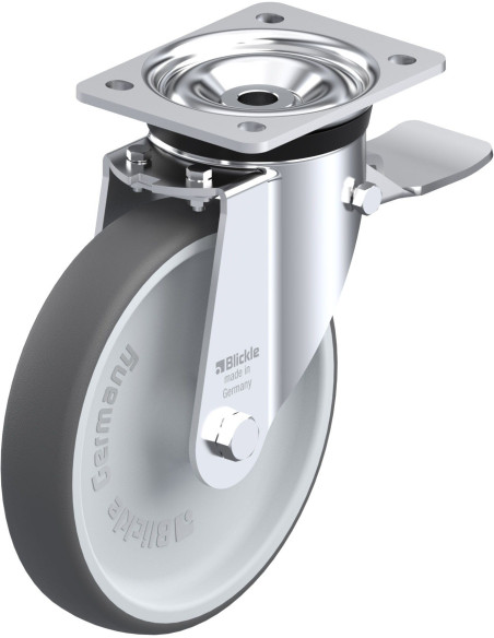 LK-PATH 200G-ST poliuretano ratukas su stabdžiais