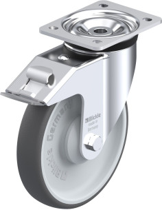 LK-PATH 200KA-FI poliuretano ratukas su stabdžiais