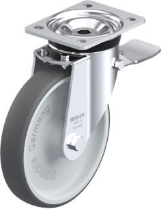 LK-PATH 200R-ST Poliuretano ratukas su stabdžiais