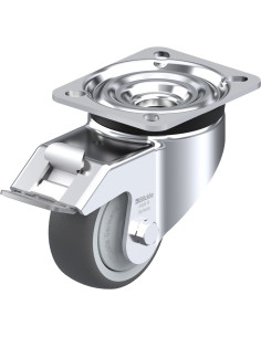 LK-PATH 80KF-FI poliuretano ratukas su stabdžiais