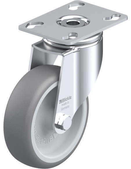 LKPA-TPA 101G pasukamas ratukas su guma, 100 mm