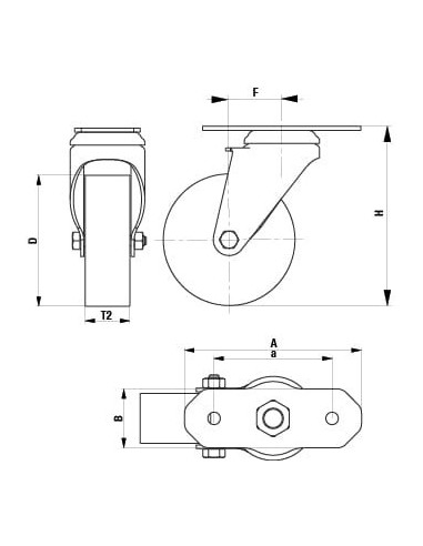 LKPA-TPA 126KF-29 pasukamas ratukas 125 mm guma 120 kg