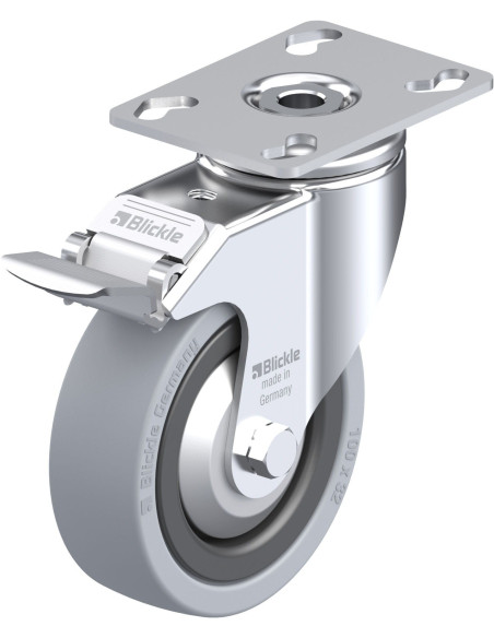 LKPA-VPA 101G-FI-FA pasukamas ratukas su stabdžiais, 100 mm