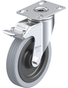 LKPA-VPA 125K-FI pasukamas ratukas su stabdžiais, 125 mm