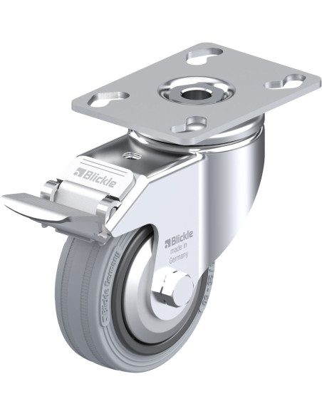 LKPA-VPA 80G-FI-FA pasukamas ratukas su stabdžiais, 80 mm