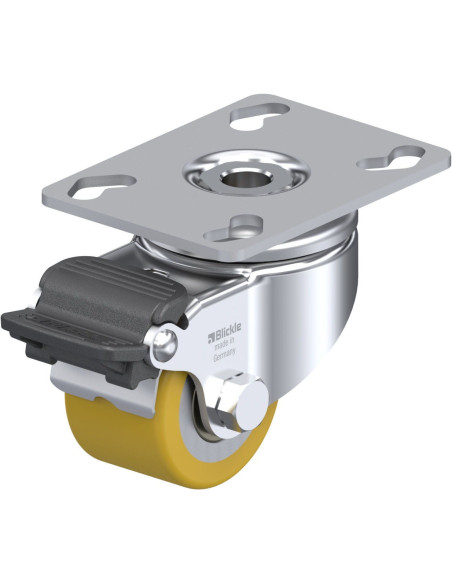 LKPA-VSTH 50K-RA poliuretano ratukas su stabdžiais