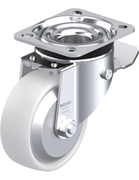 LK-PO 100G-1-ST-FA sintetinis ratukas su stabdžiais