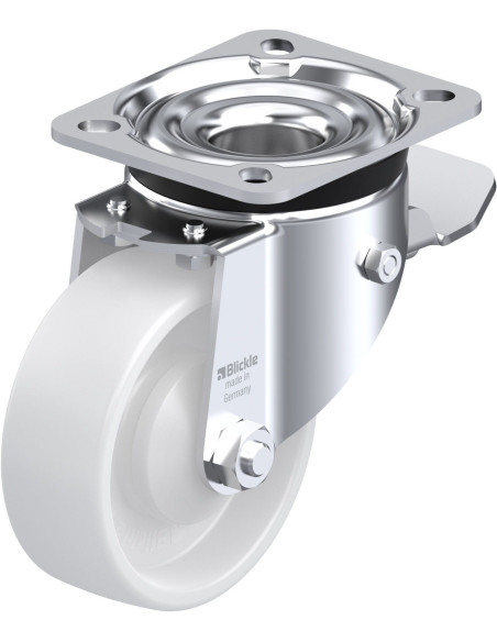 LK-PO 100KA-1-ST sintetinis pasukamas ratukas su stabdžiais