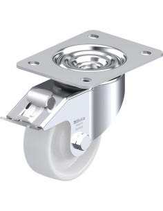 LK-PO 100KA-3-FI Sintetinis pasukamas ratukas su stabdžiais