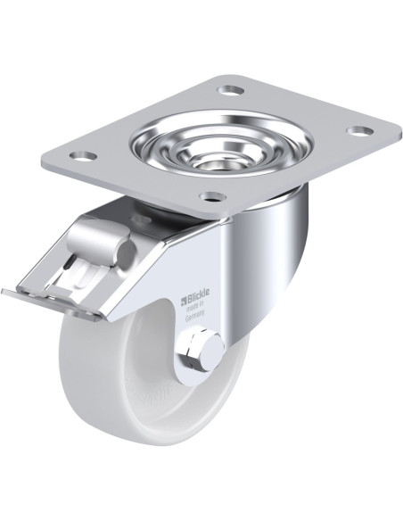 LK-PO 100R-3-FI pasukamas ratukas su stabdžiais, 100 mm