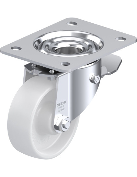 LK-PO 100R-3-ST pasukamas ratukas su stabdžiais, 100 mm