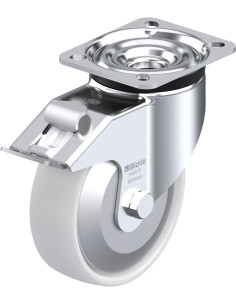 LK-PO 125G-1-FI-FA pasukamas ratukas su stabdžiais, 125 mm