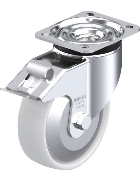 LK-PO 125G-1-FI-FA pasukamas ratukas su stabdžiais, 125 mm