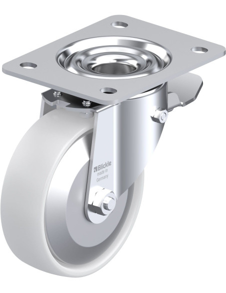 LK-PO 125G-3-ST-FA sintetinis ratukas su stabdžiais